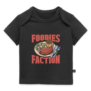 L’équipe des critiques gastronomiques - T-shirt Premium bébé bio - noir - Devant