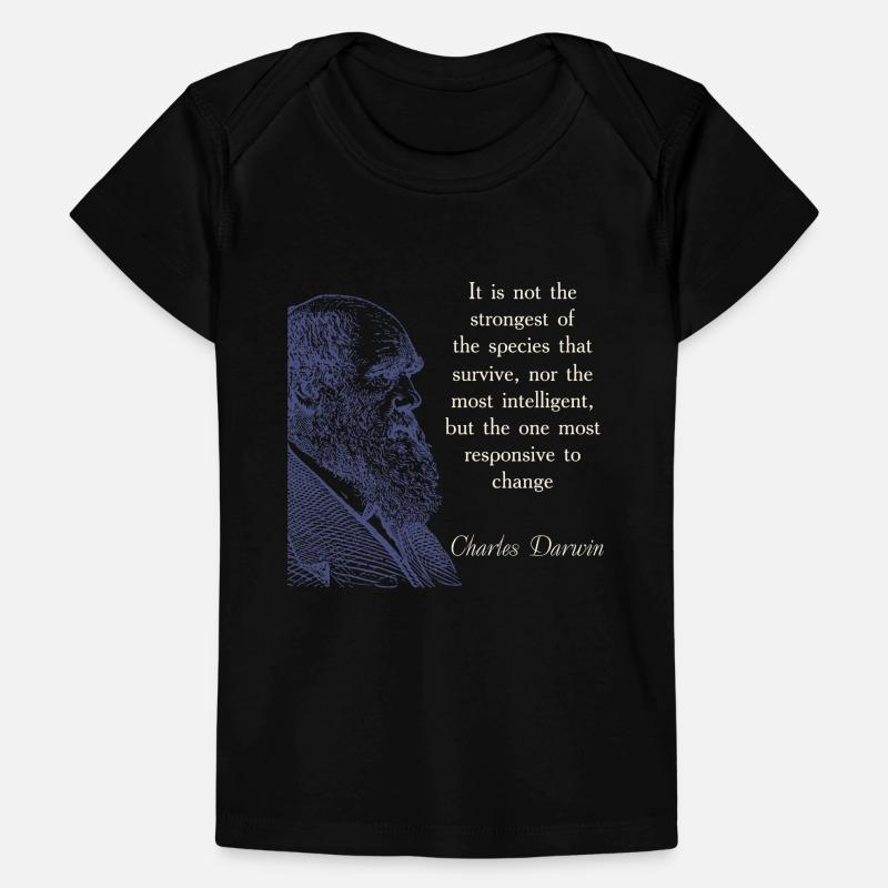 Zitieren Darwin Biologie Evolutionstheorie Baby Premium Organic T-Shirt