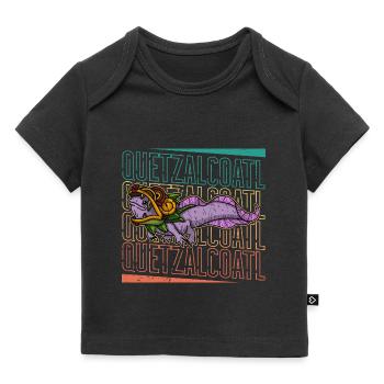 Quetzalcoatl Axolotl Mexique Divinité Aztèque - T-shirt Premium bébé bio - noir - Devant