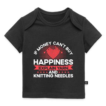 Quilting Knitting Knitting Gift - Baby Premium Organic T-shirt - black - Front