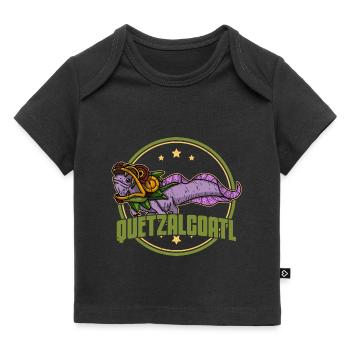 Quetzalcoatl Axolotl Mexique Divinité Aztèque - T-shirt Premium bébé bio - noir - Devant