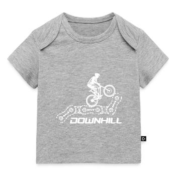 Downhill - Baby Premium Organic T-Shirt - Grau meliert - Vorne