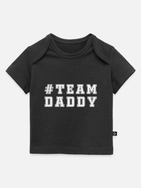 TEAM DADDY - Baby Premium Organic T-Shirt - Schwarz