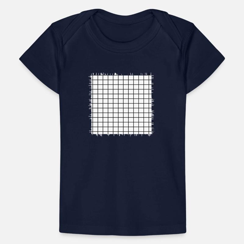 square shape crossed checkered pattern paper Baby Premium Organic T-shirt