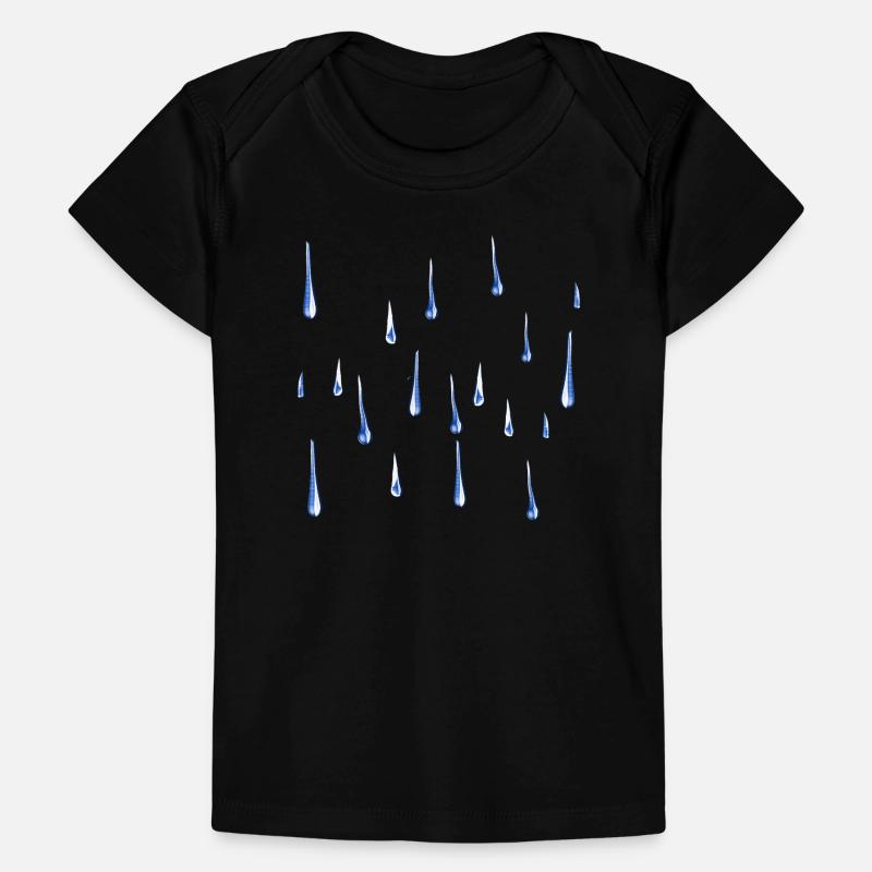 water drops rain water weather pattern Baby Premium Organic T-shirt