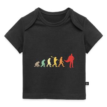 Darwin-Evolution für Supermans 🦸 ♂️ - Baby Premium Organic T-Shirt - Schwarz - Vorne