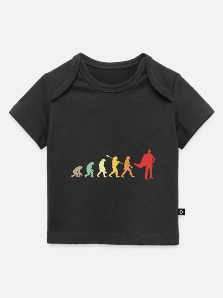Darwin-Evolution für Supermans 🦸 ♂️ - Baby Premium Organic T-Shirt - Schwarz