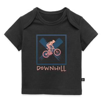 Grunge Downhill - Baby Premium Organic T-Shirt - Schwarz - Vorne