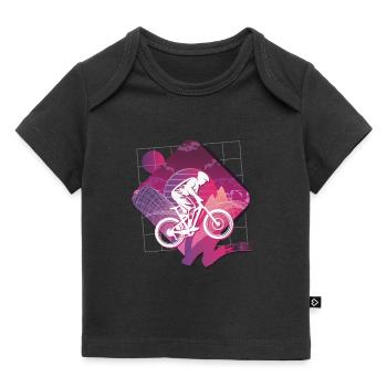 Vaporwave Descente - T-shirt Premium bébé bio - noir - Devant