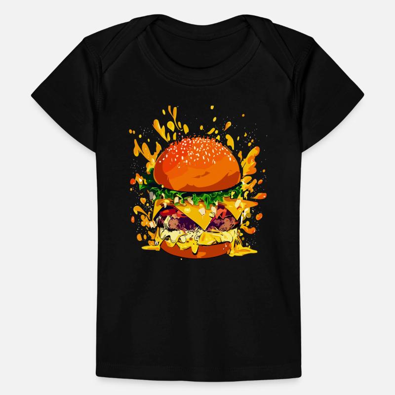 Cheeseburger extravagant avec éclaboussures de fromage T-shirt Premium bébé bio