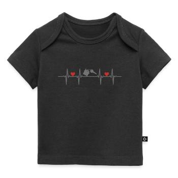 accueil appartement familial appartement maison familiale à la maison - T-shirt Premium bébé bio - noir - Devant