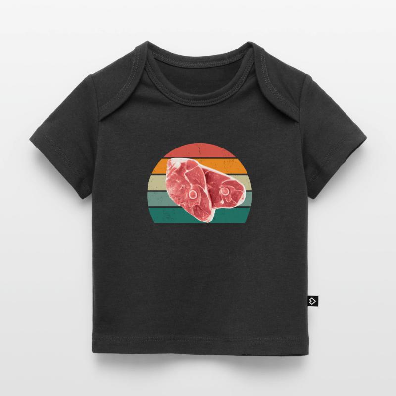 Butcher Fleischer Wurst rind Fleischerei Fleischerei Fleisch Baby Premium Organic T-shirt
