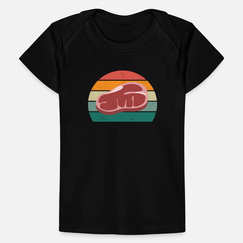 Metzger Fleischer Wurst rind Fleischerei Fleisch Baby Premium Organic T-Shirt
