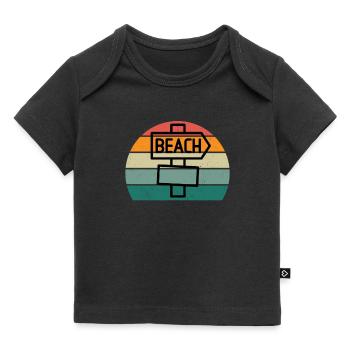 sand urlaub urlauber urlauberin ferien holiday - Baby Premium Organic T-Shirt - Schwarz - Vorne