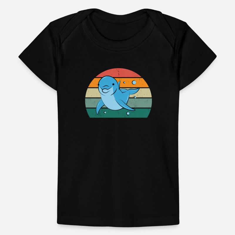 Balene Cetacei Mammiferi marini Balene T-shirt Premium neonato bio