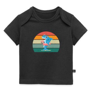 Baleines Cétacés Mammifères Mammifères marins Baleines - T-shirt Premium bébé bio - noir - Devant