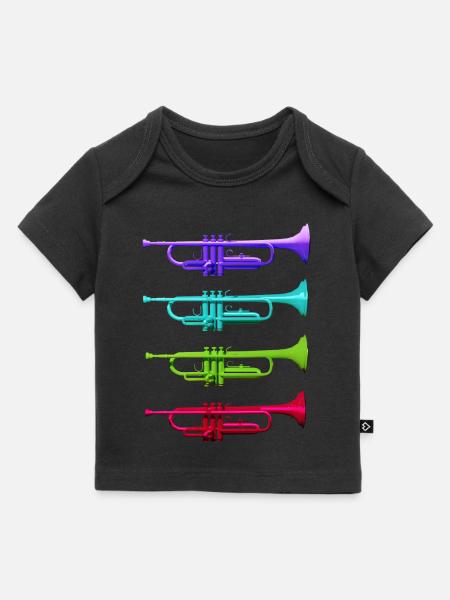 Trompettes - T-shirt Premium bébé bio - noir