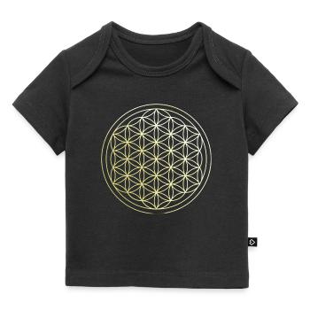 Flower of life Herbst kollektion auf Psylike - Baby Premium Organic T-Shirt - Schwarz - Vorne