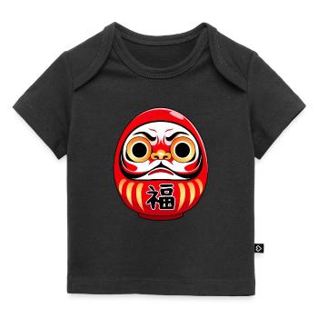 Daruma Doll - Anime Shirt - Baby Premium Organic T-Shirt - Schwarz - Vorne