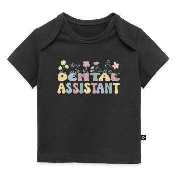 Zahnarzthelferin Zahnärztliche Assistentin - Baby Premium Organic T-Shirt - Schwarz - Vorne