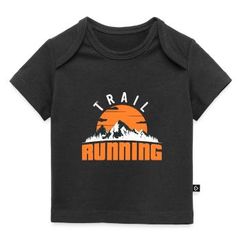 TrailRunning Trail Running Trailrunner Mountain Running - Baby Premium Organic T-shirt - black - Front