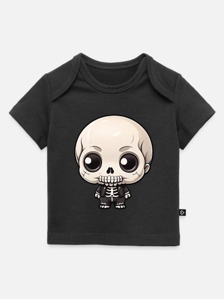 Halloween - Little Cute Skeleton - Baby Premium Organic T-shirt - black