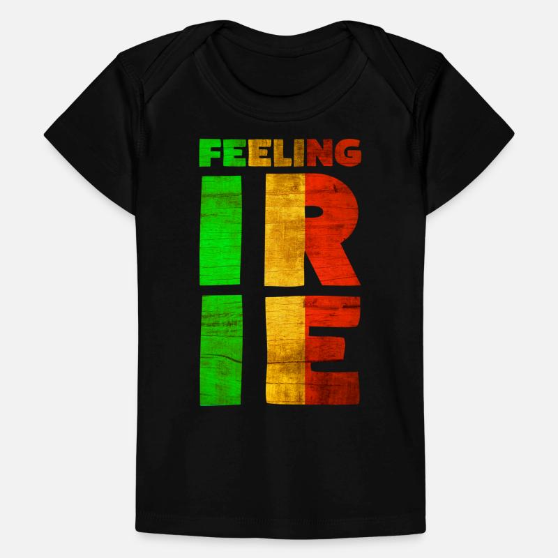FEELING IRIE Jamaica Rasta Devise T-shirt Premium bébé bio