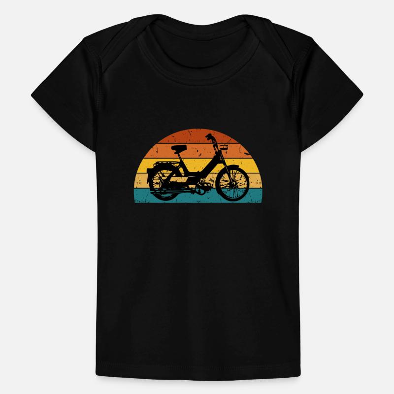 DDR Mobylette Oldtimer Roller Mofa Scooter 2 Takter T-shirt Premium bébé bio
