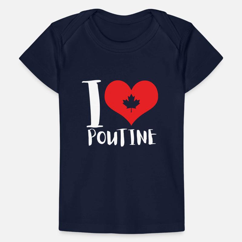 Cheese Curds Gravy Mix Canada Poutine T-shirt Premium bébé bio
