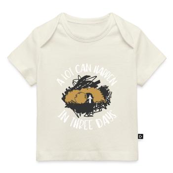 Beaucoup de choses peuvent arriver en 3 jours, Hallelujah Pâques - T-shirt Premium bébé bio - marine foncé - Devant