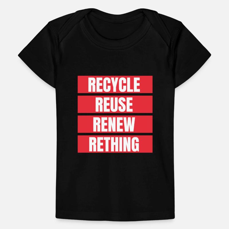 Recycle Réutiliser Renew Rethink Wind Turbine - Wind T-shirt Premium bébé bio
