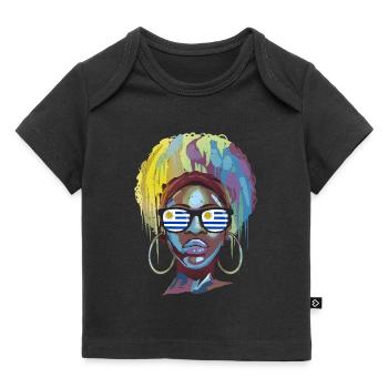 Uruguay - Baby Premium Organic T-Shirt - Schwarz - Vorne