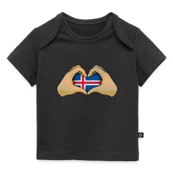 Island - Baby Premium Organic T-Shirt - Schwarz - Vorne