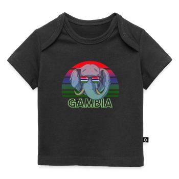 Gambie - T-shirt Premium bébé bio - noir - Devant