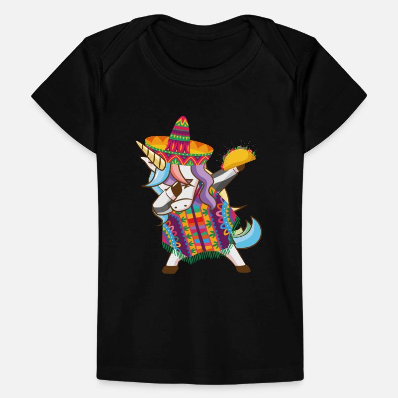 Licorne mexicaine Dabbing Cinco De Mayo avec Taco T-shirt Premium bébé bio