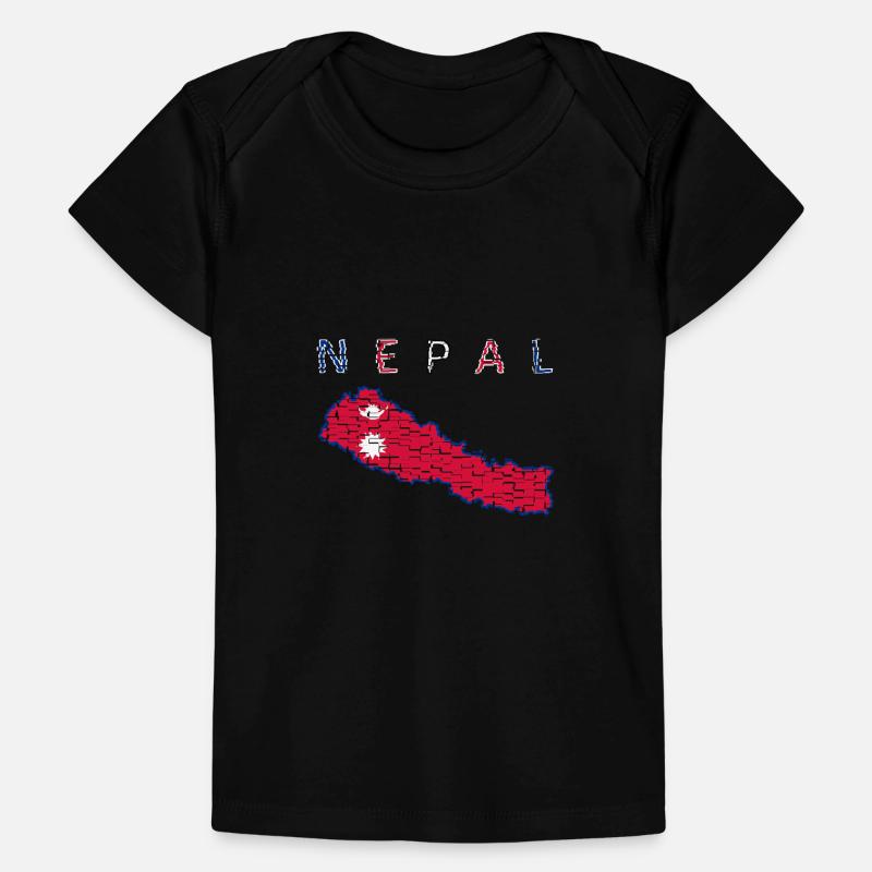 Nepal Map Flag Kathmandu Himalaya Baby Premium Organic T-shirt