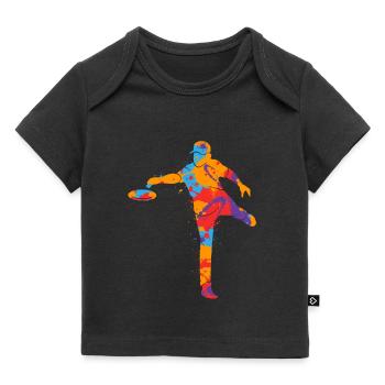 Bunter Discgolf Korb Disc Golf Jungen Discgolfer - Baby Premium Organic T-Shirt - Schwarz - Vorne