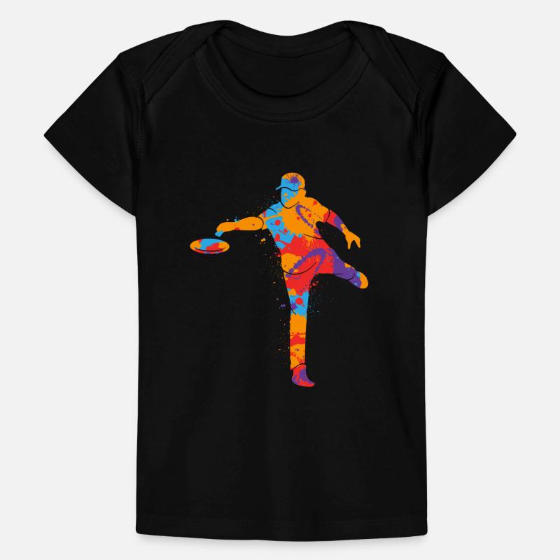 Panier de Disc Golf coloré Disc Golf Garçons Disc Golfer T-shirt Premium bébé bio