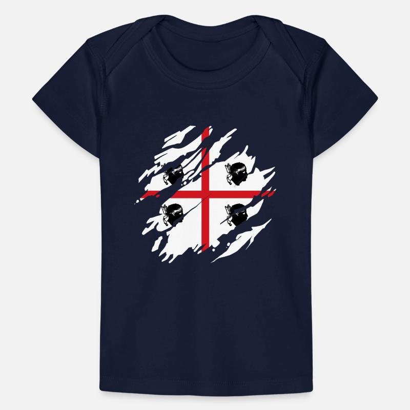 Sardaigne Drapeau Scratch Drapeau sarde Sardegna T-shirt Premium bébé bio