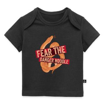 Banane Königspython Nouilles dangereuses - T-shirt Premium bébé bio - noir - Devant
