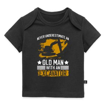 Baggerfahrer Bagger Schwermaschinenführer - T-shirt Premium bébé bio - noir - Devant