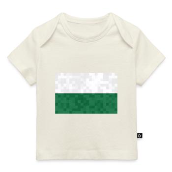 Sachsen Flagge Sächsische Fahne Ossi Urlaub SN - Baby Premium Organic T-Shirt - Dunkelnavy - Vorne