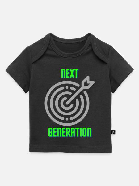 Next Darts Generation - Baby Premium Organic T-Shirt - Schwarz