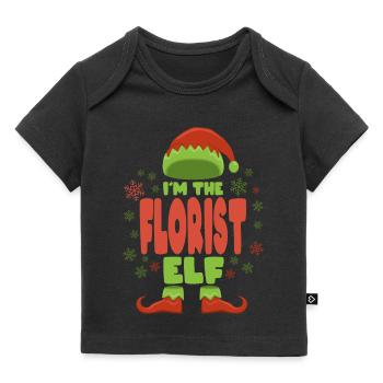 Florist Weihnachtself - Baby Premium Organic T-Shirt - Schwarz - Vorne