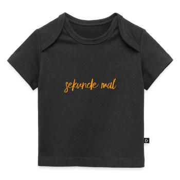 einen Moment mal - Baby Premium Organic T-Shirt - Schwarz - Vorne
