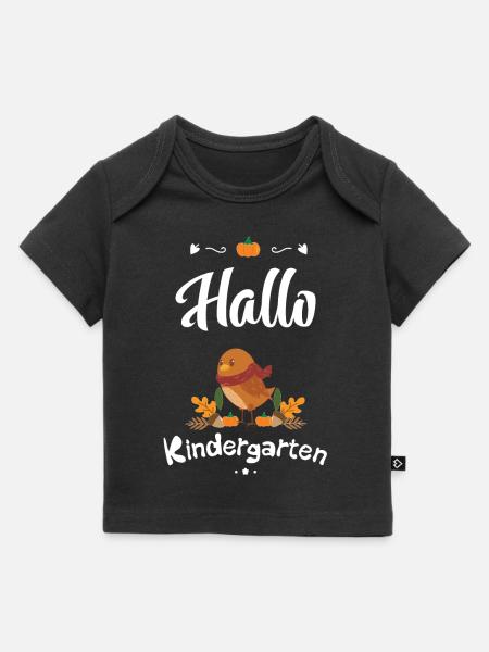 süßes Vogel Design mit Herbstmotiven - Baby Premium Organic T-Shirt - Schwarz