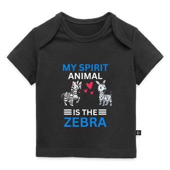Africa Zoo Animal Lovers Gift Funny Zebra - Baby Premium Organic T-shirt - black - Front