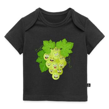 Grape - Baby Premium Organic T-shirt - black - Front