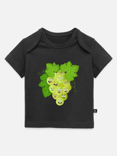 Weintraube - Baby Premium Organic T-Shirt - Schwarz