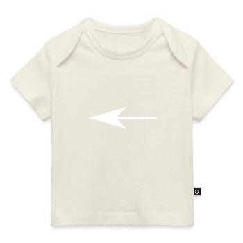 Left arrow white - Baby Premium Organic T-shirt - dark navy - Front